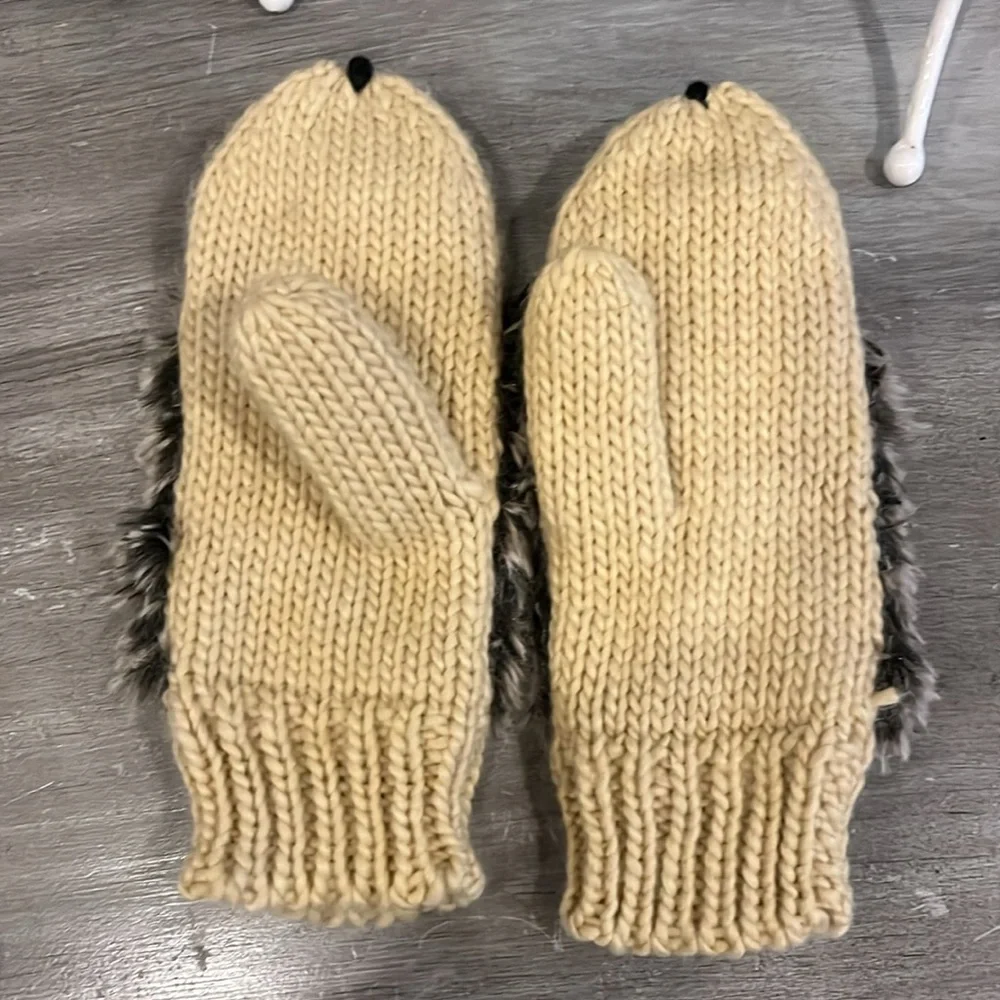 Hedgehog Mittens Like New